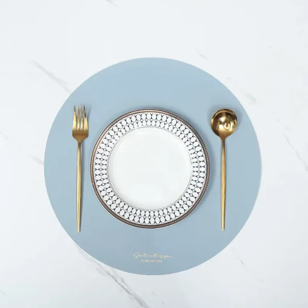 Set De Table Rond Cuir