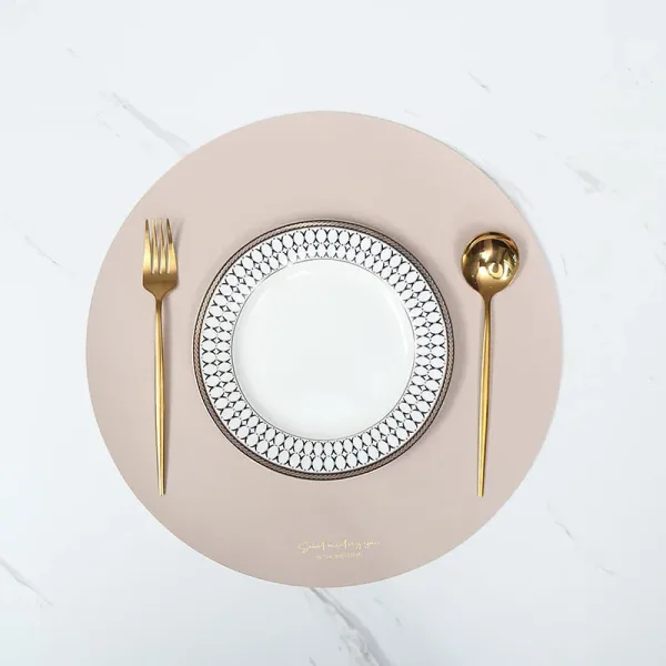 Set De Table Rond Rose