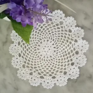 Set De Table Blanc Brodé