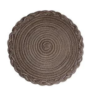 Set De Table Tressé Noir
