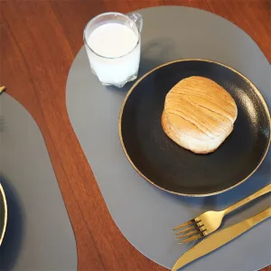 Set De Table Gris Ovale