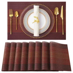 Set De Table Bambou Rouge