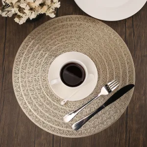 Set De Table Rond Doré