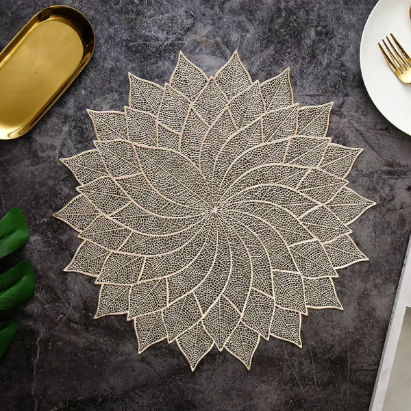 Set De Table Feuille Or