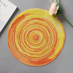 Set De Table Jaune Rond