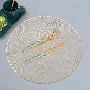 Set De Table Rond Or