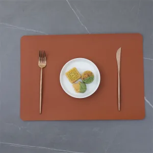 Set De Table Cuir Marron