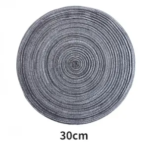 Set De Table Rond Noir