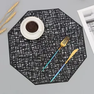 Set De Table Noir Lavable