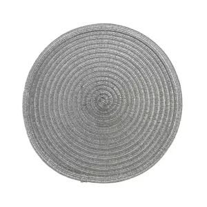 Set De Table Argenté Rond