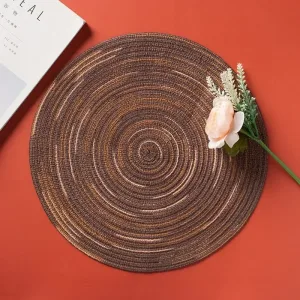 Set De Table Lavable Marron