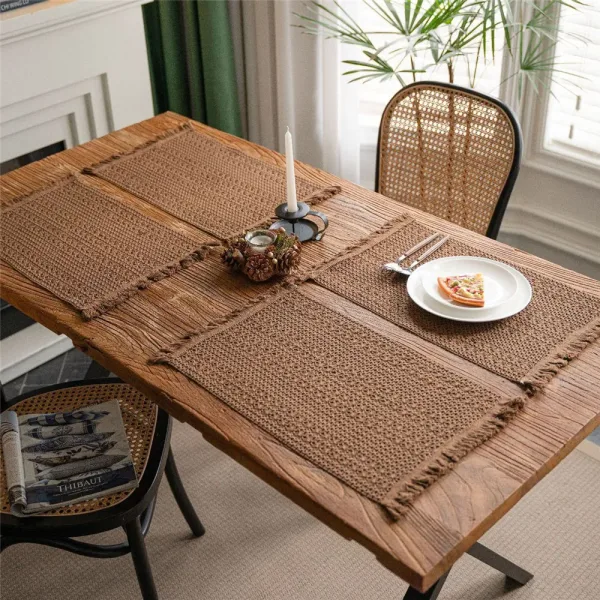 Set De Table Rectangulaire En Lin