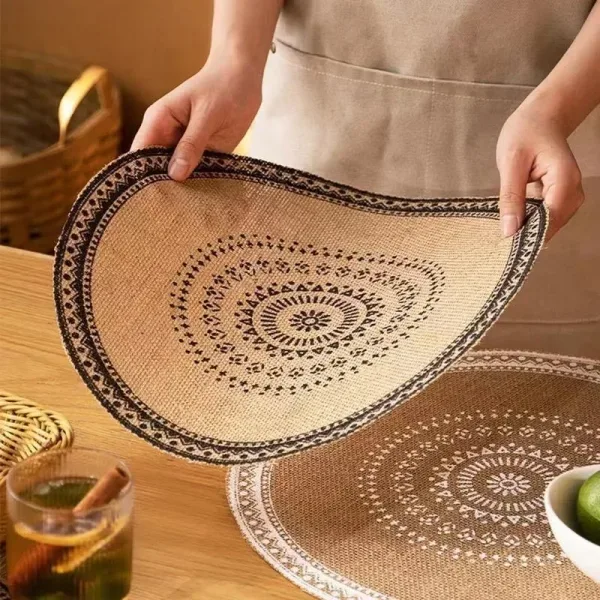 Set De Table Paille Rond