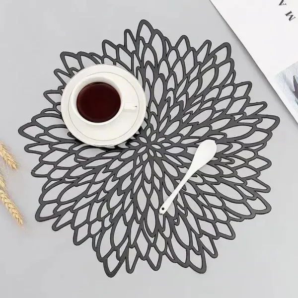 Set De Table Noir Plastique