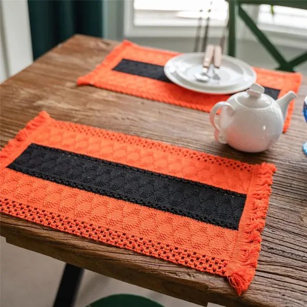 Set De Table Rectangle En Coton