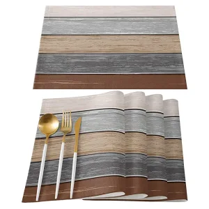 Set De Table Bois Rectangulaire