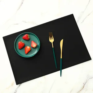Set De Table Noir Rectangulaire