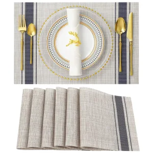 Set De Table Rectangulaire Tressé Bambou