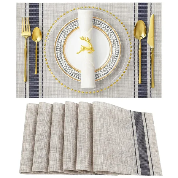 Set De Table Rectangulaire Tressé Bambou