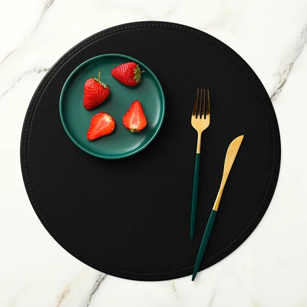 Set De Table Design Noir