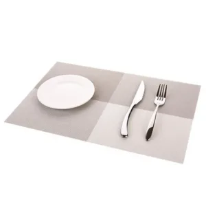 Set De Table Plastique Gris