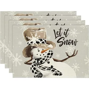 Set De Table Noel Gris