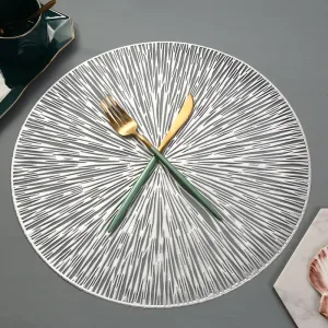 Set De Table Blanc Et Lavable